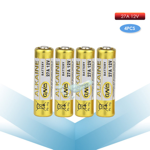 kpay 4PCS 27A 12V dry alkaline battery 27AE 27MN A27 for doorbell,car alarm,walkman,car remote control etc ► Photo 1/5