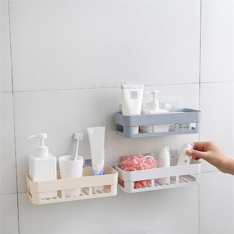 Wall Rack Shower Lotion Organizer Strong Suction Cup Wall Mounted Holder  Kitchen Bathroom Shelf Adhesive Badkamer Storage Rack - Price history &  Review, AliExpress Seller - Yulou leisure Store