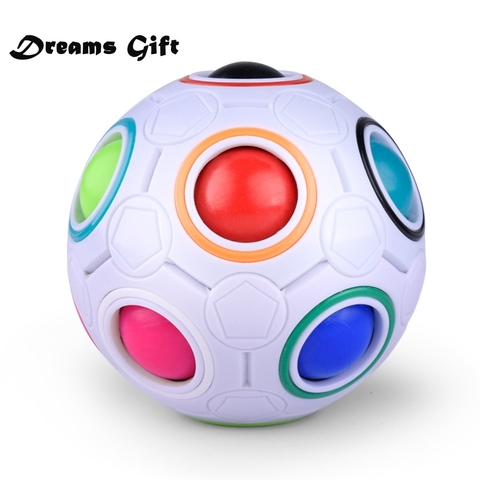 Creative Magic Cube Ball Antistress Rainbow Football Puzzle Montessori Kids Toys for Children Stress Reliever Toy JY70 ► Photo 1/6