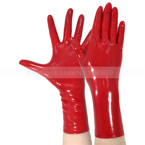 Sexy Latex Short Gloves Unisex  Free Shipping Hot Sex LA033A ► Photo 1/4