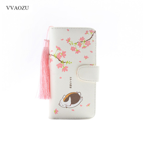 Anime Natsume Yuujinchou Women's Cartoon Wallet Female Clutch Long Purse Zipper Coin Pocket Card Holder Portefeuille femme ► Photo 1/4
