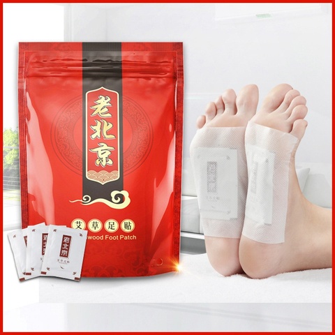 10 Bag Anti-Swelling Detoxification Foot Patch With Ginger And Wormwood Feet Care Pain And Stress Relief Health Care Product ► Photo 1/6