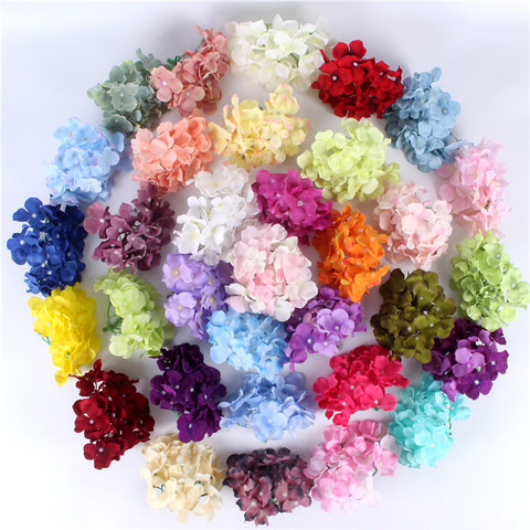 99pcs/lot luxury artificial  Hydrangea silk flower Amazing colorful decorative flower for wedding party Birthday home decoration ► Photo 1/6