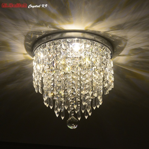 Modern crystal ceiling Lights LED corridor LED Ceiling crystal Lights Living Room luminarias AC110V/240V Crystal Ceiling lamp ► Photo 1/6