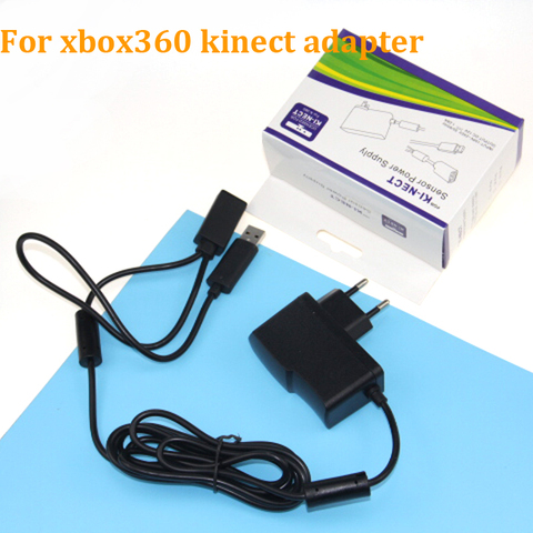 Promotion New EU USB AC Adapter Power Supply with USB charging cable for Xbox 360 XBOX360 Kinect Sensor ► Photo 1/6