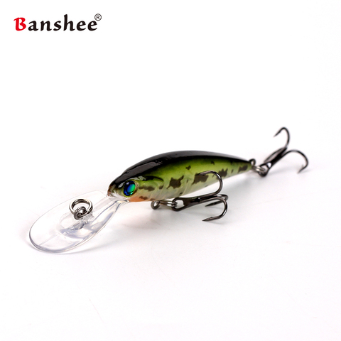 Banshee 50mm 3.5g 3D Eyes Wobbler Bass Lure CDNA2 Hard Bait For Perch Floating small Jerkbait Minnow Crank Crankbait ► Photo 1/6