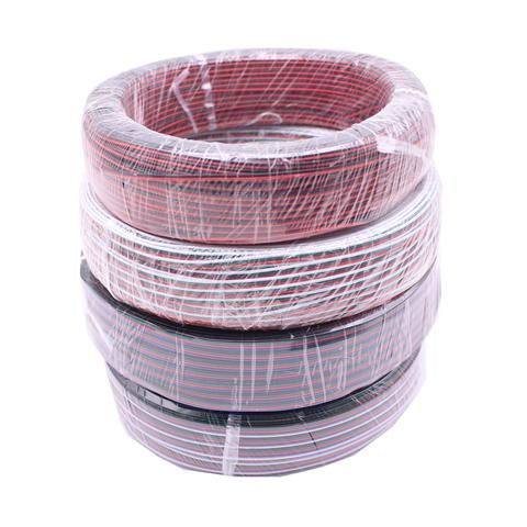 2Pin 3Pin 4Pin 5Pin 1M 5M 10M 18AWG 20AWG 22AWG Electric Extension Wire Cable For Single Color RGB RGBW LED Strip Connecting ► Photo 1/6