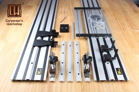 Double-deck Straight Guide Rail With Adjustable Saw Base for Circular Saw,Woodworking DIY ► Photo 1/6