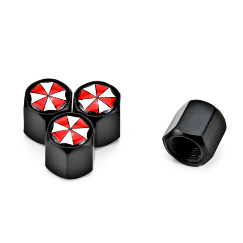 4 X Umbrella Corporation Metal Car Wheel Tire Valve Caps Covers Auto Accessories for Ford Focus 2 3 Fiesta ST RS Mustang Mk1 ► Photo 1/6