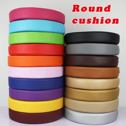 New Synthetic Leather Cushion Round Cushion Sofa Chair Foam Cushion Chair Pads Office Vehicles Home Seat Cushion Water proof ► Photo 1/6
