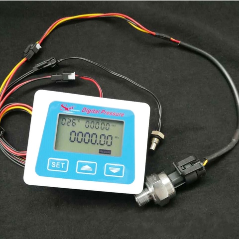 1.2Mpa digital pressure gauge Air Water Pressure Meter transmitter piezometer manometer Tester thermometer With Sensor ► Photo 1/4