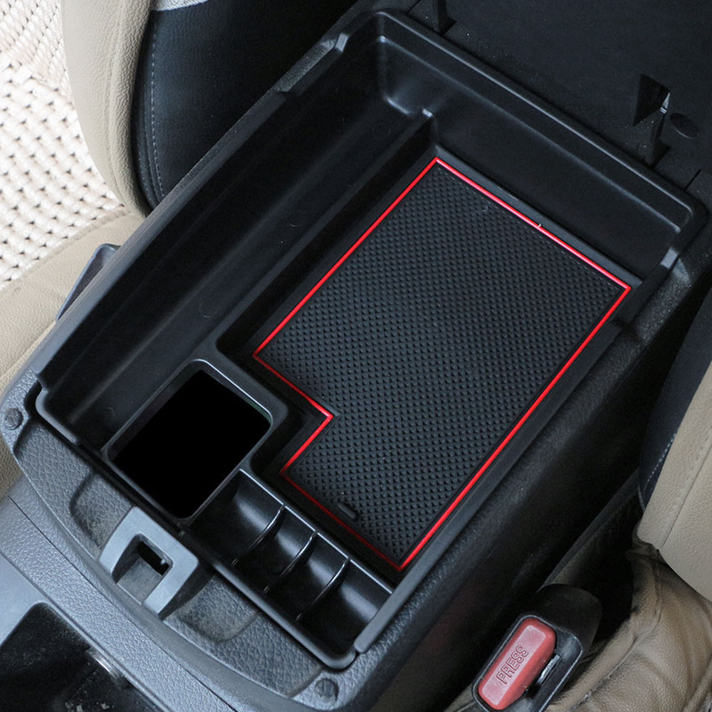 Car Armrest Storage Box For R enault Koleos Center Console Organizer Tray With Anti-Slip Mat,Car Interior Accessories