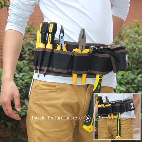 Multi-color Electricians Tool Belt Repair Pouch Pocket Tool Waist Bag Multifunctional Waterproof Carpenter Oxford cloth Tool Bag ► Photo 1/1