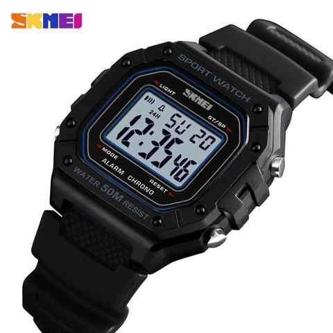 2022 SKMEI Men's Top Brand Wristwatch Men Sport Watch Military Male Digital Watch 5Bar Waterproof Clock Relogio Masculino 1496 ► Photo 1/6
