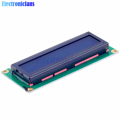 LCD1602 1602 LCD Blue Screen Character LCD Display Blue Blacklight TFT 16X2 LCD Module DC 5V 80mm*35mm*11mm ► Photo 1/6