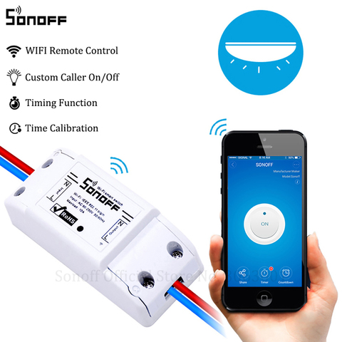 Original Sonoff 10A Wifi Smart Switch Remote Wireless Timer Light Switch Intelligent Universal DIY Smart Home Automation Module ► Photo 1/6