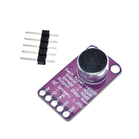 MAX9814 Microphone AGC Amplifier Board Module Auto Gain Control for Arduino Programmable Attack and Release Ratio Low THD ► Photo 1/5