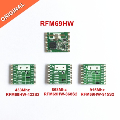 RFM69HW 120dBm 433/868/915Mhz RF Transceiver Module RFM69HW-433S2 RFM69HW-868S2 RFM69HW-915S2 ► Photo 1/3