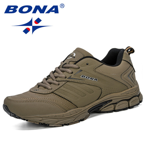BONA 2022 New Style Spring Autumn Men Running Shoes Breathable Outdoors Sports Shoes Zapatos Comfortable Athletic Male Sneakers ► Photo 1/6