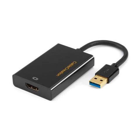 USB to HDMI Adapter (Display Link Chipset), CableCreation USB 3.0 External Video Card for Windows, Mac and More, Black ► Photo 1/6