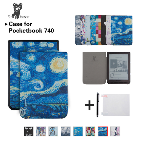 Case for PocketBook 740 7.8 inch InkPad 3 E-Book Auto/wake Tablet case for Pocketbook 740 Inkpad 3 Pro ereader Capa ► Photo 1/6