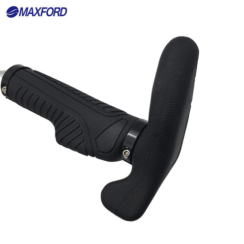MAXFORD Bicycle Grips MTB Bike Handlebar Grips End Bar Cycling Parts TPR Rubber Black color Mountain Bicycle Bar End Grips ► Photo 1/6