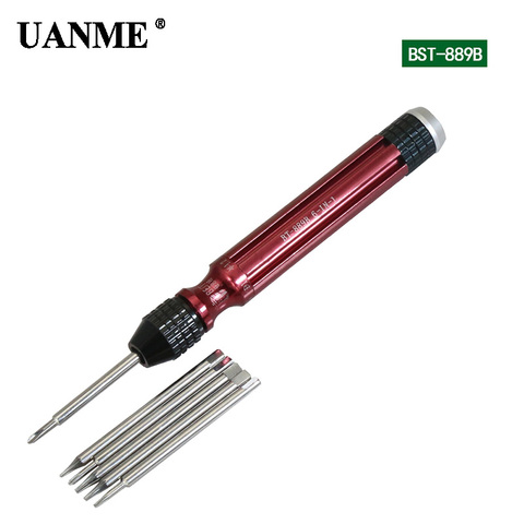 UANME 1Piece 6 in 1 Magnetic Screwdriver For iPhone 7 Repair Tools 2.0 Y Tip 1.2 5-Point T2 T5 T6 1.5 Phillips Cross Screwdriver ► Photo 1/1