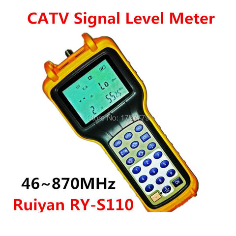 Ruiyan CATV Signal Level Meter 46 870MHz Cable TV Tester RY-S110 Analog ► Photo 1/1