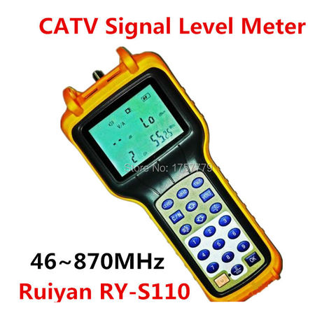 RY S110 CATV Cable TV Digital Signal Level Meter DB Tester