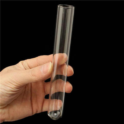 12Pcs/lot Length 180/200/300mm Transparent Glass Test Tubes with Round Bottom for School/Laboratory Glassware  ► Photo 1/3
