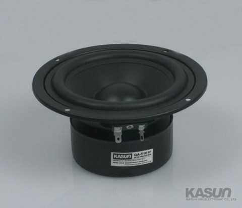 2PCS Kasun QA-5101F 5inch Midrange Speaker Driver Unit Black PP Cone Shielded 8ohm 90W Fs=65Hz D147mm ► Photo 1/5