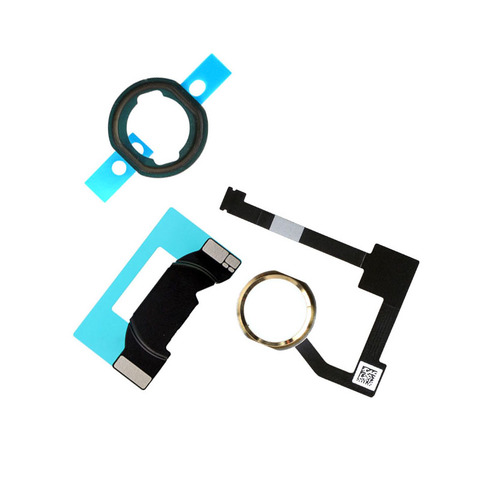 For iPad 6 Air 2 A1566 A1567 Home Button Flex Cable Assembly + Home Key Rubber Gasket and Spacer Holder for iPad mini 4 ► Photo 1/5