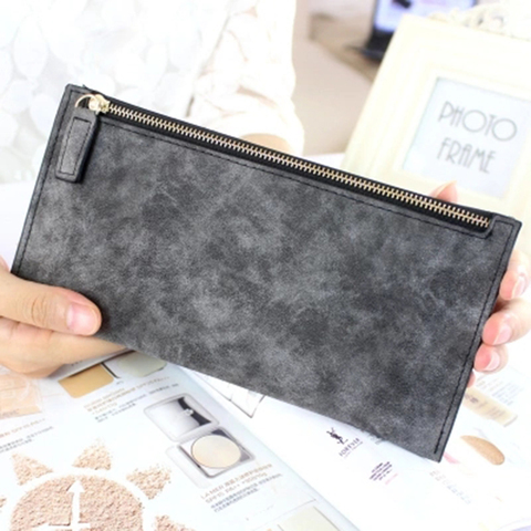 2022 new womens long wallets female fashion PU leather zipper clutch wallet Coin Purses Mobile Phone Bags Lady Card & ID Holders ► Photo 1/6