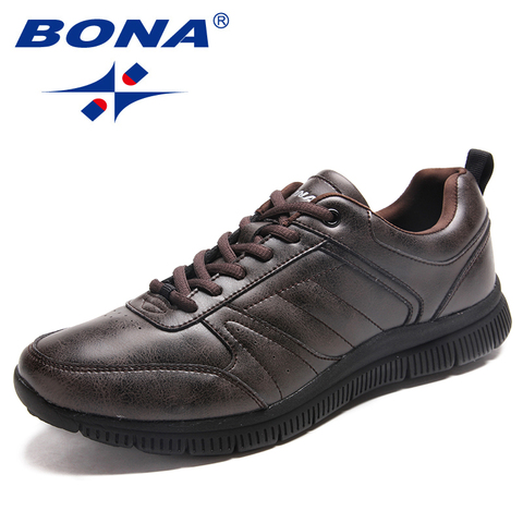 BONA New Arrival Popular Style Men Casual Shoes Lace Up Men Flats Microfiber Men Shoes Comfortable Light Soft Fast Free Shipping ► Photo 1/6