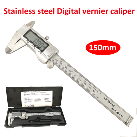 Stainless steel Caliper Digital vernier caliper  0-150MM 6 inch 0.01mm digital display electronic ruler length measuring tools ► Photo 1/6