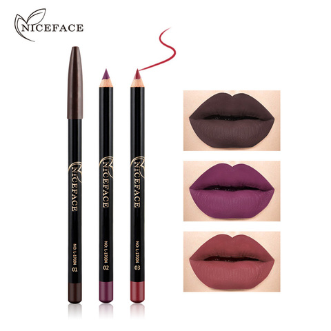 12 Colors Fashion Matte Lip Liner lipstick pen Long Lasting Pigments Waterproof no blooming Smooth soft Makeup tools lips TSLM1 ► Photo 1/6