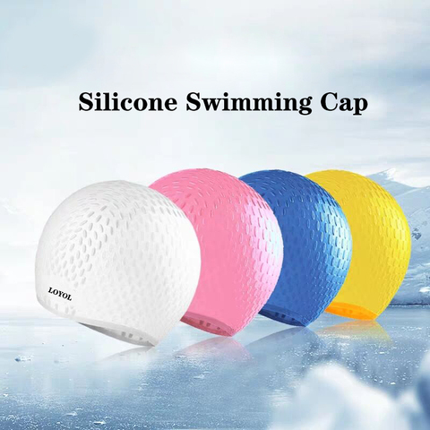 Women Silicon Swimming cap Adults Waterproof Large Men Swimming Pool hat Long Hair Ear Protect Flexible Summer Diving Caps ► Photo 1/6