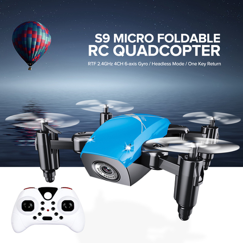 S9 S9W S9HW Foldable RC Mini Drone Pocket Drone Micro Drone RC Helicopter With HD Camera Altitude Hold Wifi FPV FSWB Pocket Dron ► Photo 1/1