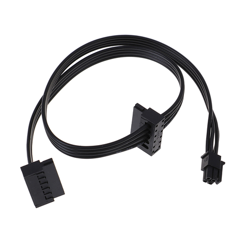1Pc 45CM Cable MINI 4 Pin Turn 2 SATA Power Supply For Lenovo Main Board Interface Small 4Pin to Two SATA SSD Power Supply Cable ► Photo 1/6