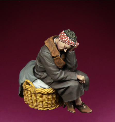 [tuskmodel] 1 35 scale resin model figures kit WW2 European refugee woman ► Photo 1/1