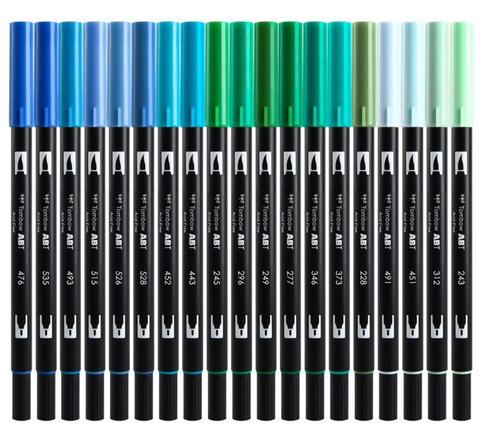 TOMBOW AB-T Dual Brush Pen Markers Soft Brush Pen 108 Colors ABT Calligraphy Professional Watercolor Marker Pens Painting ► Photo 1/6