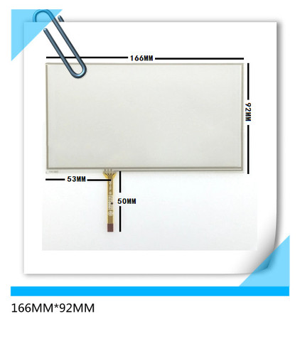 166*92 new 7 inch 6.95 inch 4 wire resistance touch-screen LCD panel 166MM*92MM TM070RDH01 C070VW03 V0 ► Photo 1/1