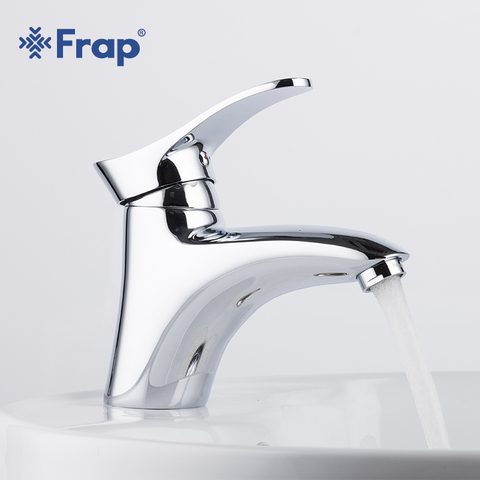 Frap Brass bathroom Basin Taps Faucets Mixer hot and cold water mixer bath sink tap faucet Chrome Finished torneira F1001 ► Photo 1/6