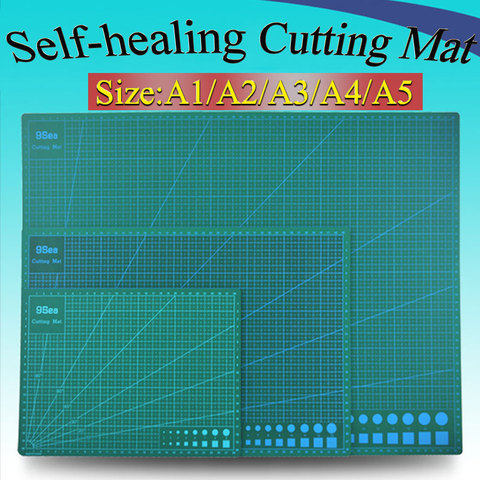 1 piece Pvc cutting mat A1/A2/A3/A4 self healing cutting mat Green Patchwork tools craft cutting board cutting mats for quilting ► Photo 1/3