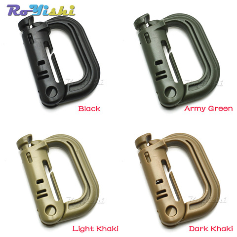 Molle Tactical Backpack EDC Shackle Carabiner Snap D-Ring Clip KeyRing Locking ► Photo 1/6