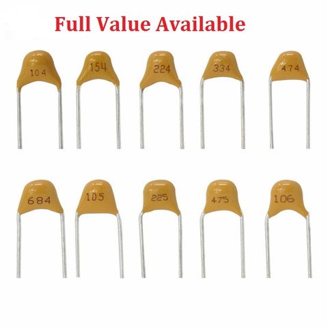 50PC Multilayer ceramic capacitor 221 222 223 224 225 300 330 331 332 334 335 5.08MM 2.2UF 30PF 3.3NF 330NF 50V pf NF Monolithic ► Photo 1/1