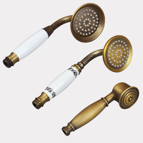 Brass Antique Bathroom Handheld Shower Head for Shower Faucet Hand Shower Head for Bathroom ► Photo 1/4