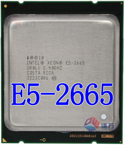 Intel Xeon Processor E5-2665 E5 2665 e5 2665  (20M Cache, 2.40 GHz, 8.00 GT/s Intel QPI) SROL1 C2 LGA2011 CPU free shipping ► Photo 1/1