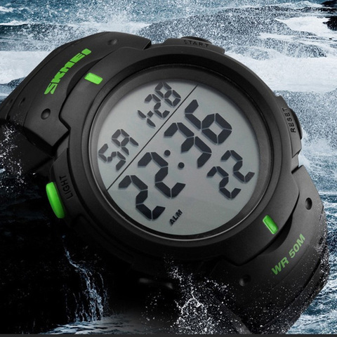LED Digital Military Watch Men 50M Dive Swim Dress Sports Watches Fashion Outdoor Wristwatches Man relogio masculino SKMEI 2022 ► Photo 1/6