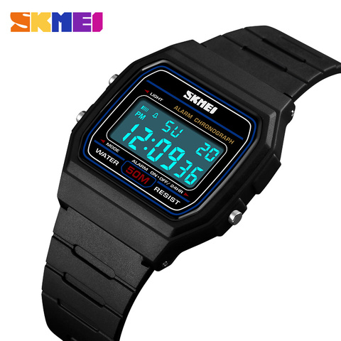 Luxury Brand SKMEI Sports Watches For Womens Mens Electronic LED Digital Watch Women 50M Waterproof Chrono Alarm Clock Men Women ► Photo 1/6